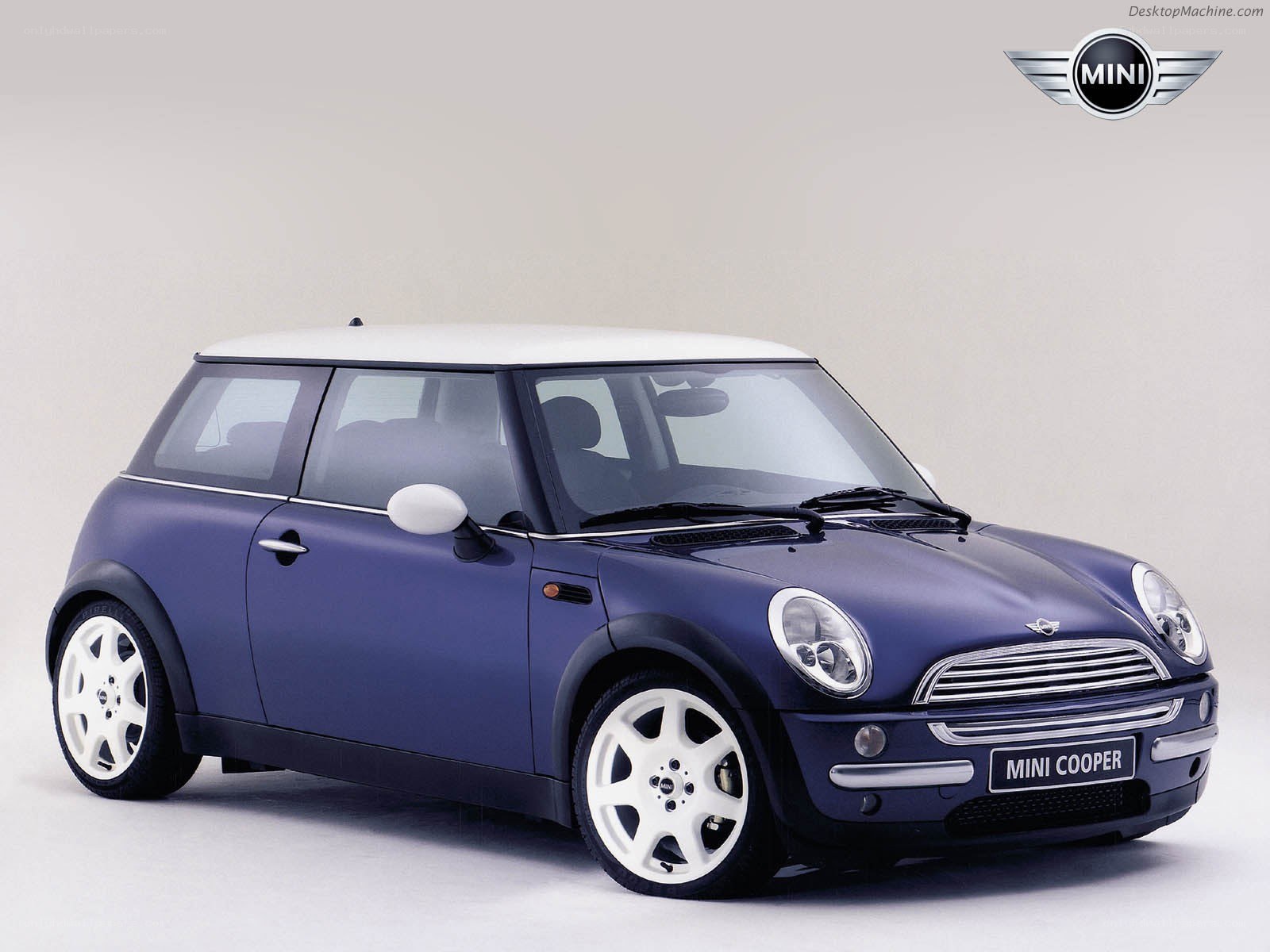 Blue Mini Cooper car