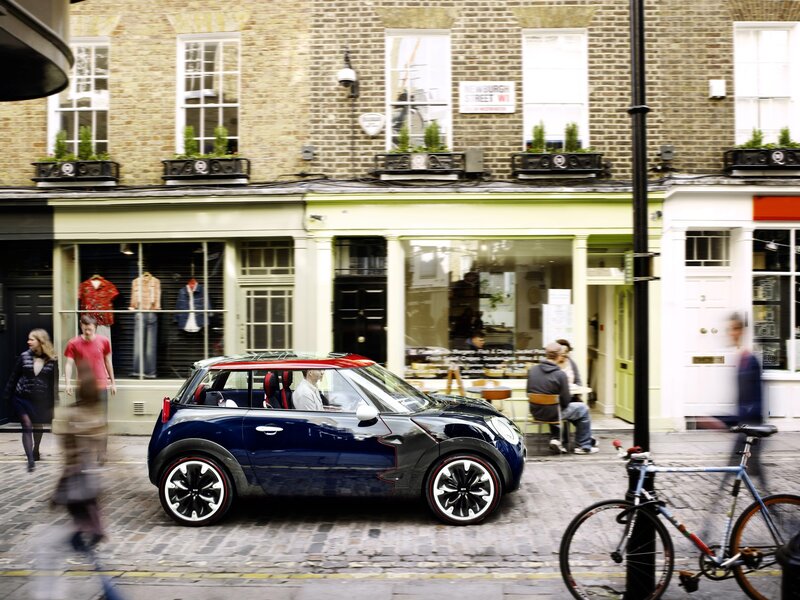 Blue Mini Cooper Car — Lively