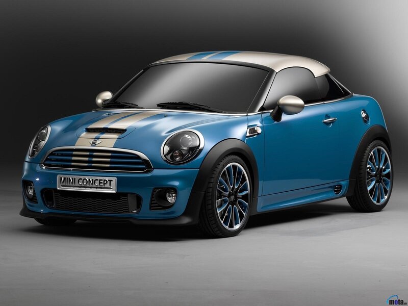 Blue Mini Cooper Concept — Dramatic