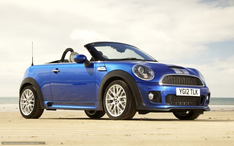 Blue Mini Cooper Convertible — Serene