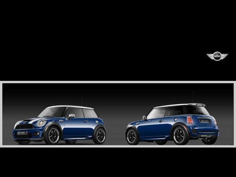 Blue Mini Cooper S cars