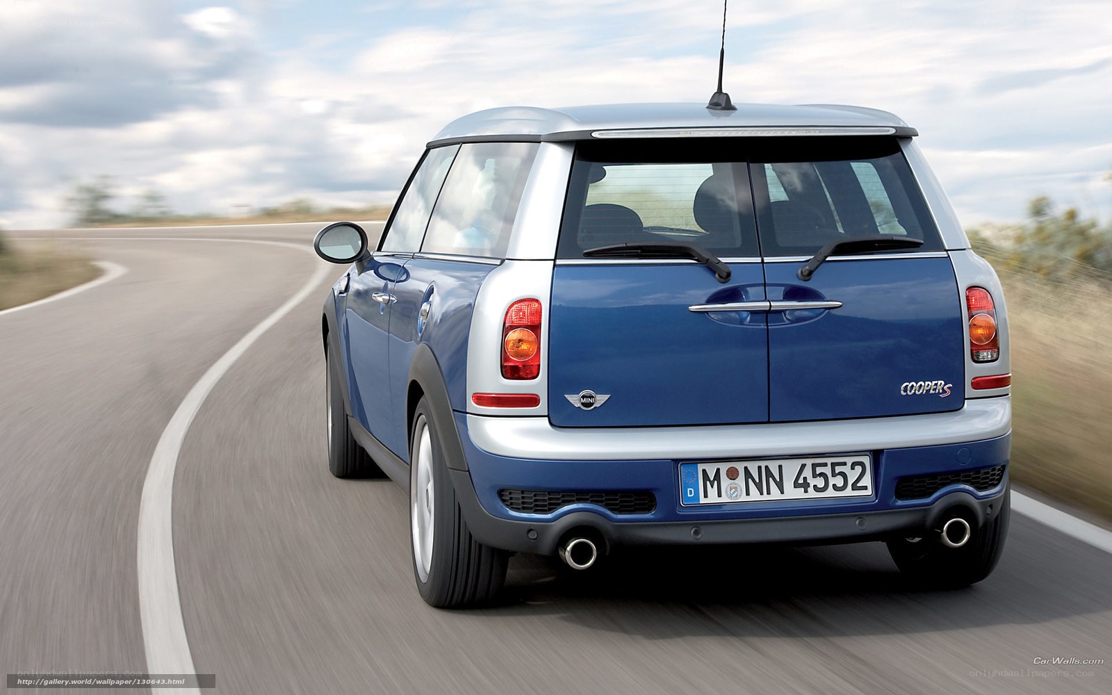 blue mini cooper s driving