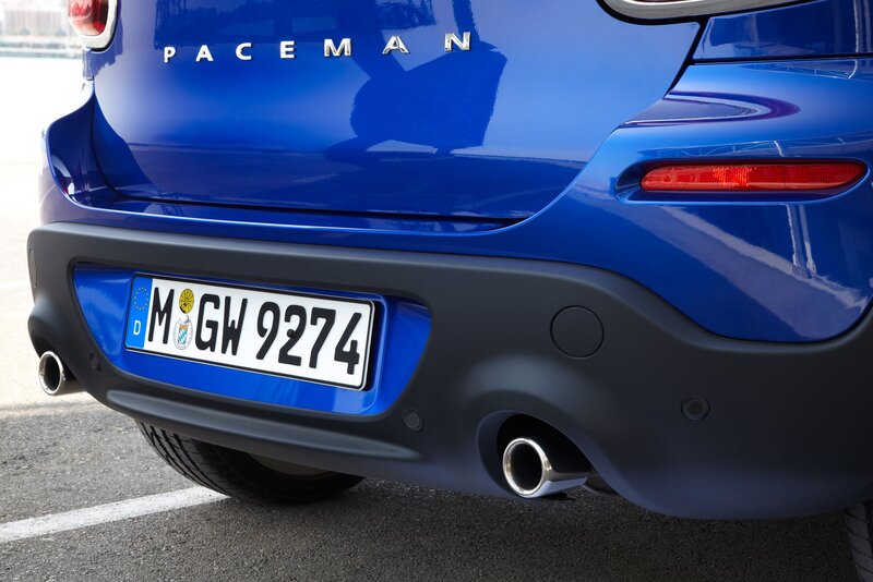 Blue Mini Paceman rear view