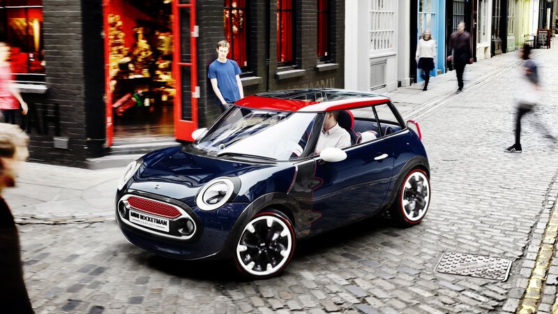 Blue Mini Rocketman Car — Urban