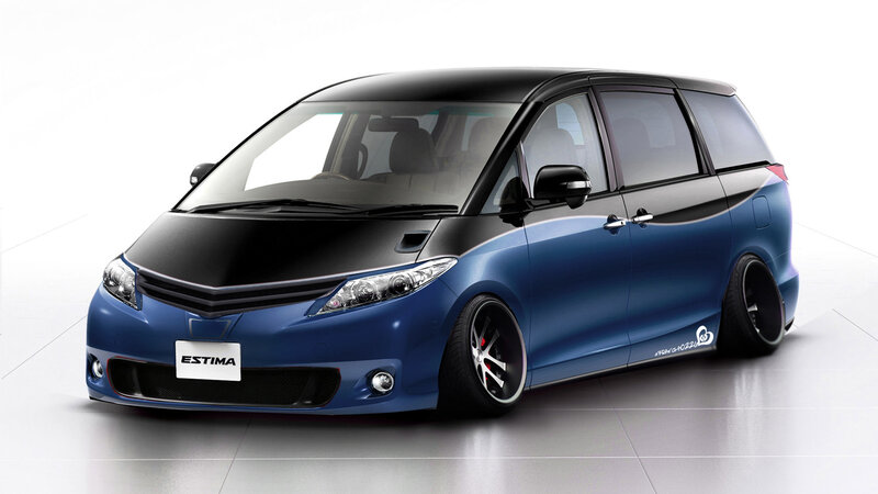 Blue Minivan