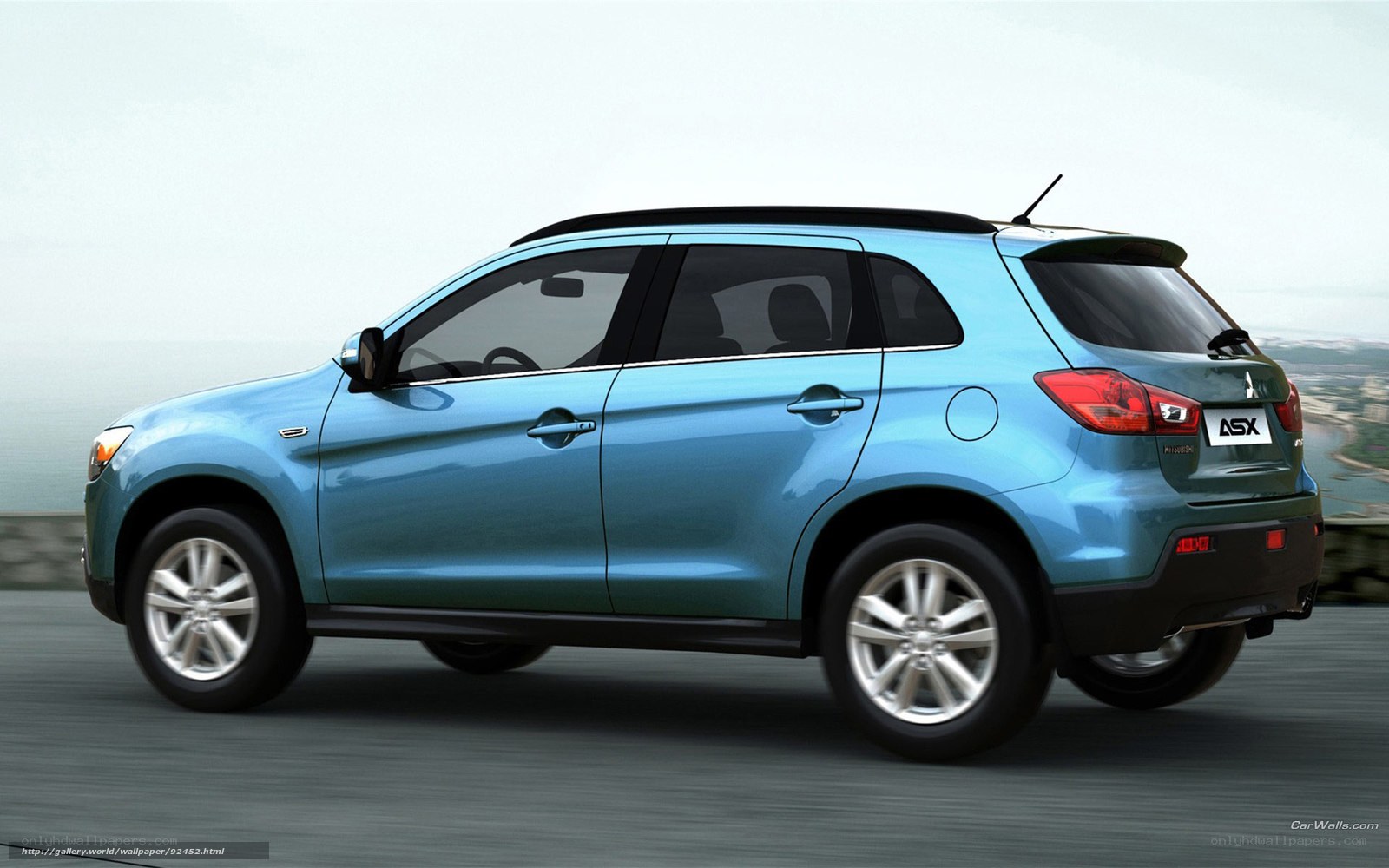 Blue Mitsubishi ASX SUV