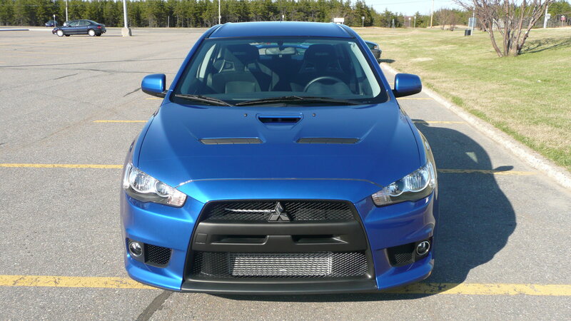 Blue Mitsubishi Lancer — Neutral, Afternoon