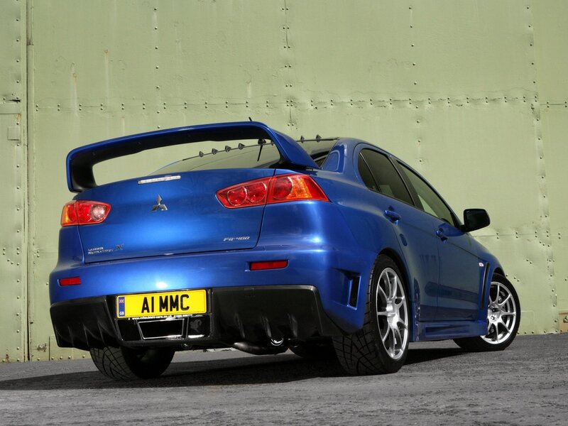 Blue Mitsubishi Lancer — Neutral, Photograph