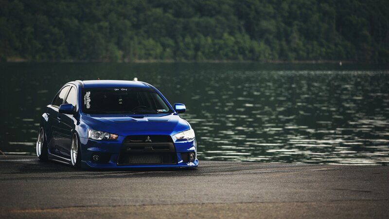 Blue Mitsubishi Lancer — Serene