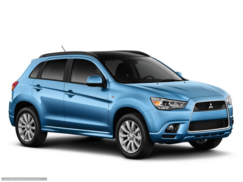 Blue Mitsubishi Suv — Neutral