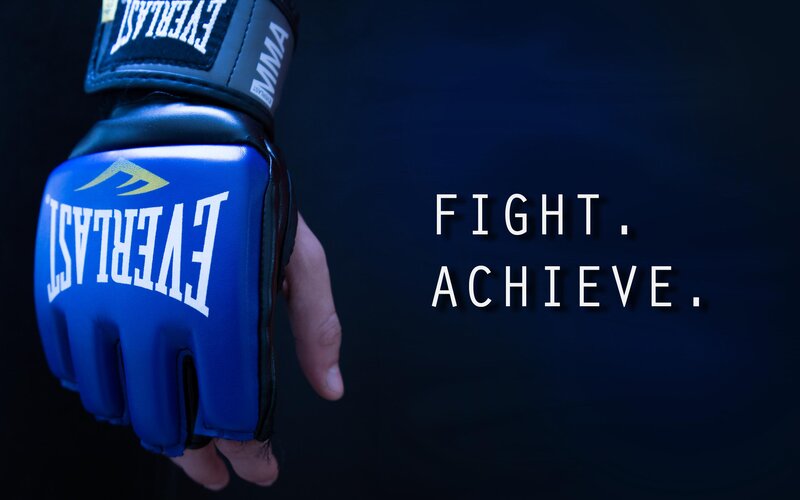 Blue MMA Glove