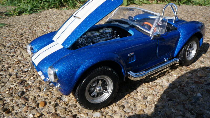 Blue Model Car — Calm, Afternoon