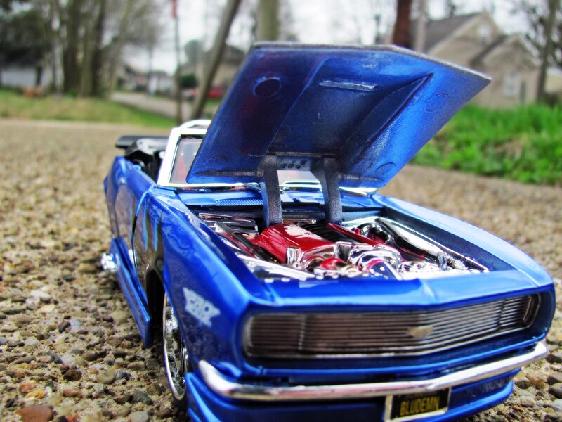 Blue Model Car — Detailed