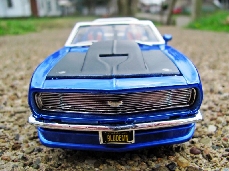 Blue Model Car — Neutral, Photograph, Grille