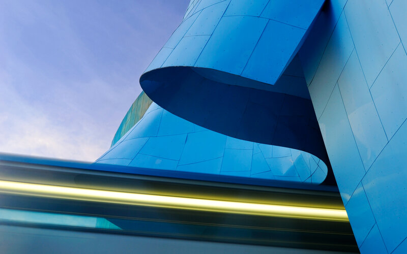 Blue Modern Building