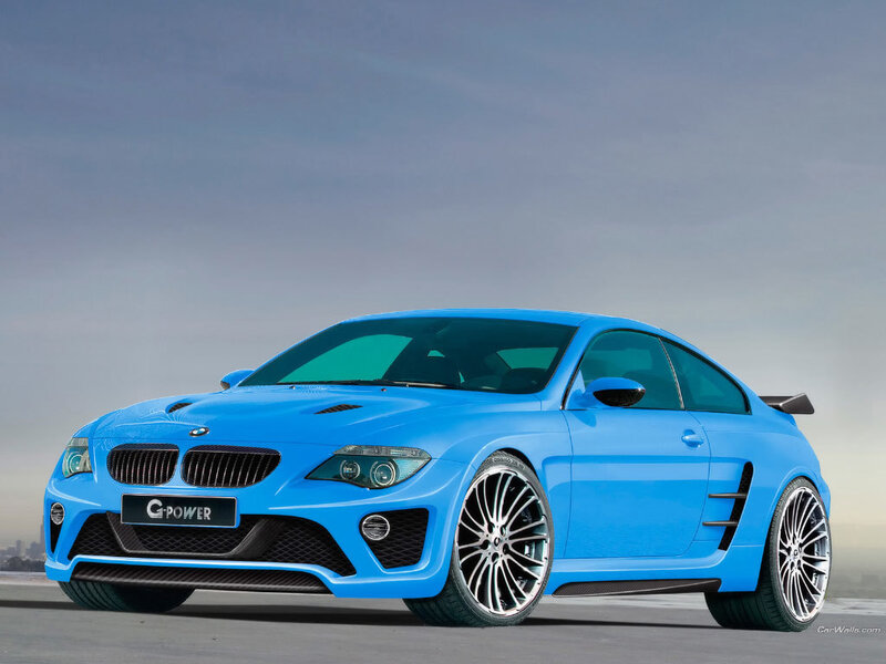 Blue Modified BMW Coupe