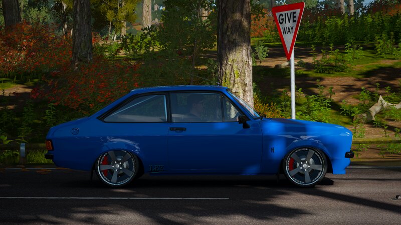 Blue Modified Car — Calm, Afternoon, 3d Render