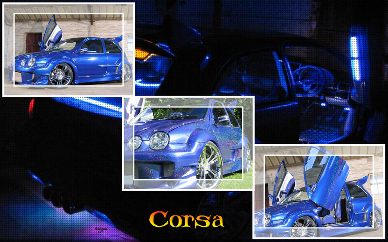 Blue Modified Car