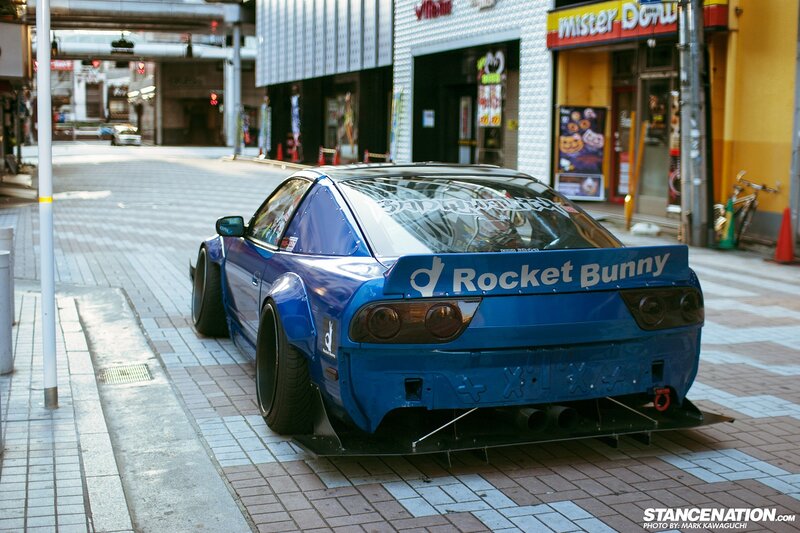 Blue Modified Car — Urban, Afternoon