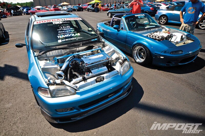 Blue Modified Cars