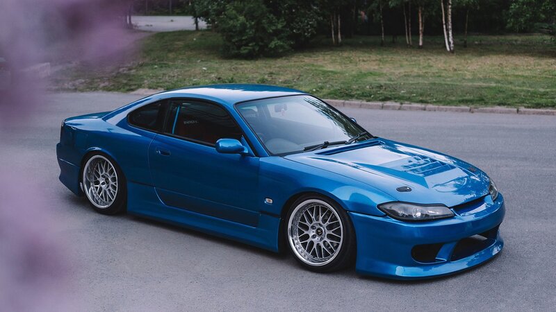 Blue Modified Coupe — Calm, Afternoon