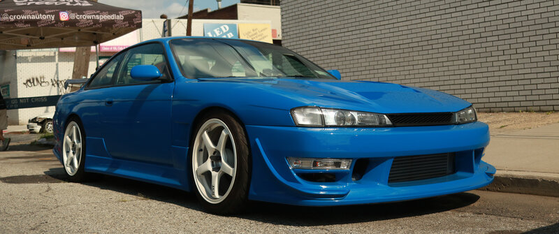 Blue Modified Coupe — Daylight