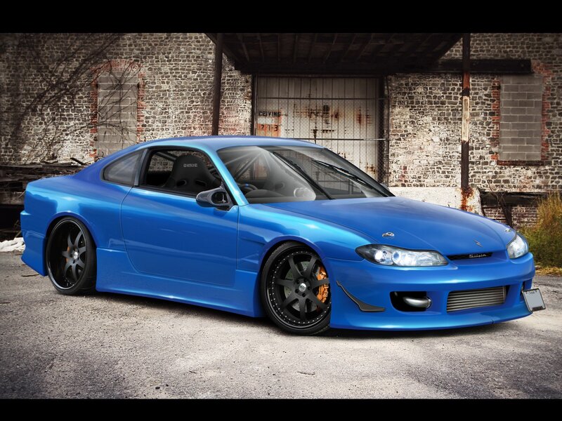 Blue Modified Coupe — Dramatic