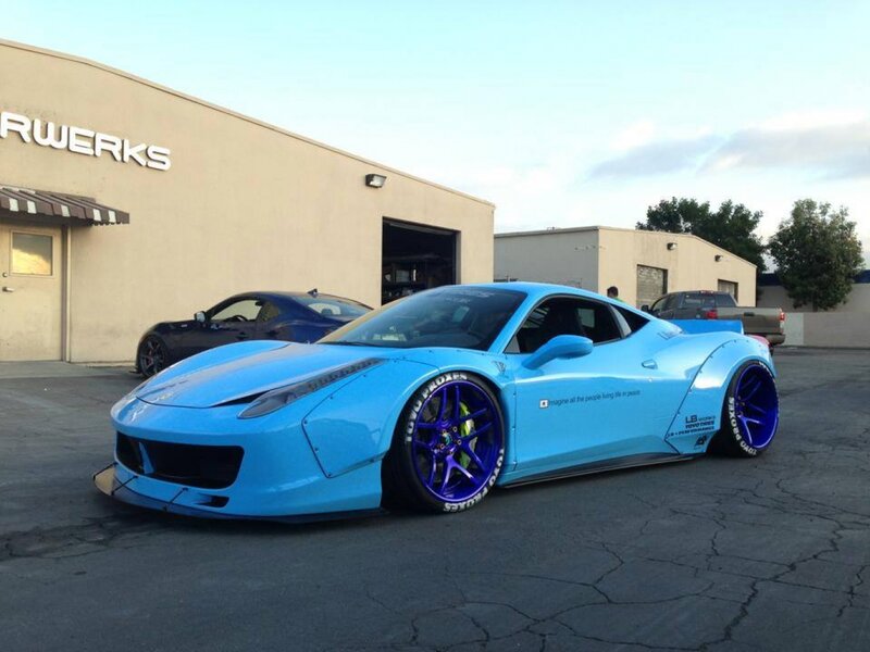 Blue Modified Ferrari