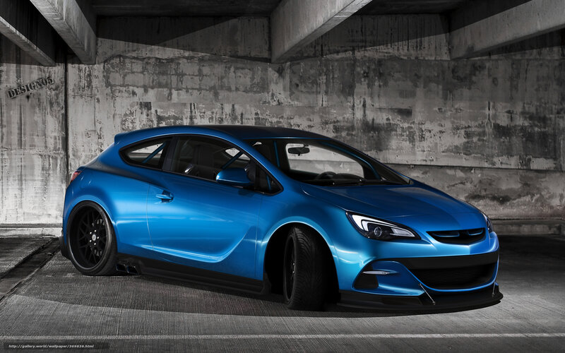 Blue Modified Hatchback — Dramatic