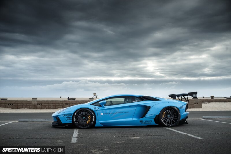Blue Modified Lamborghini