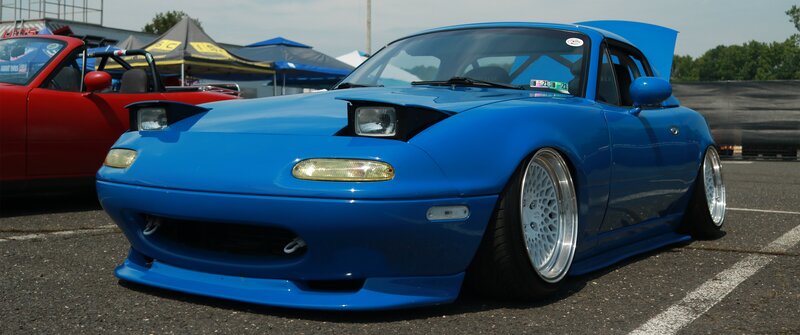 Blue Modified Miata