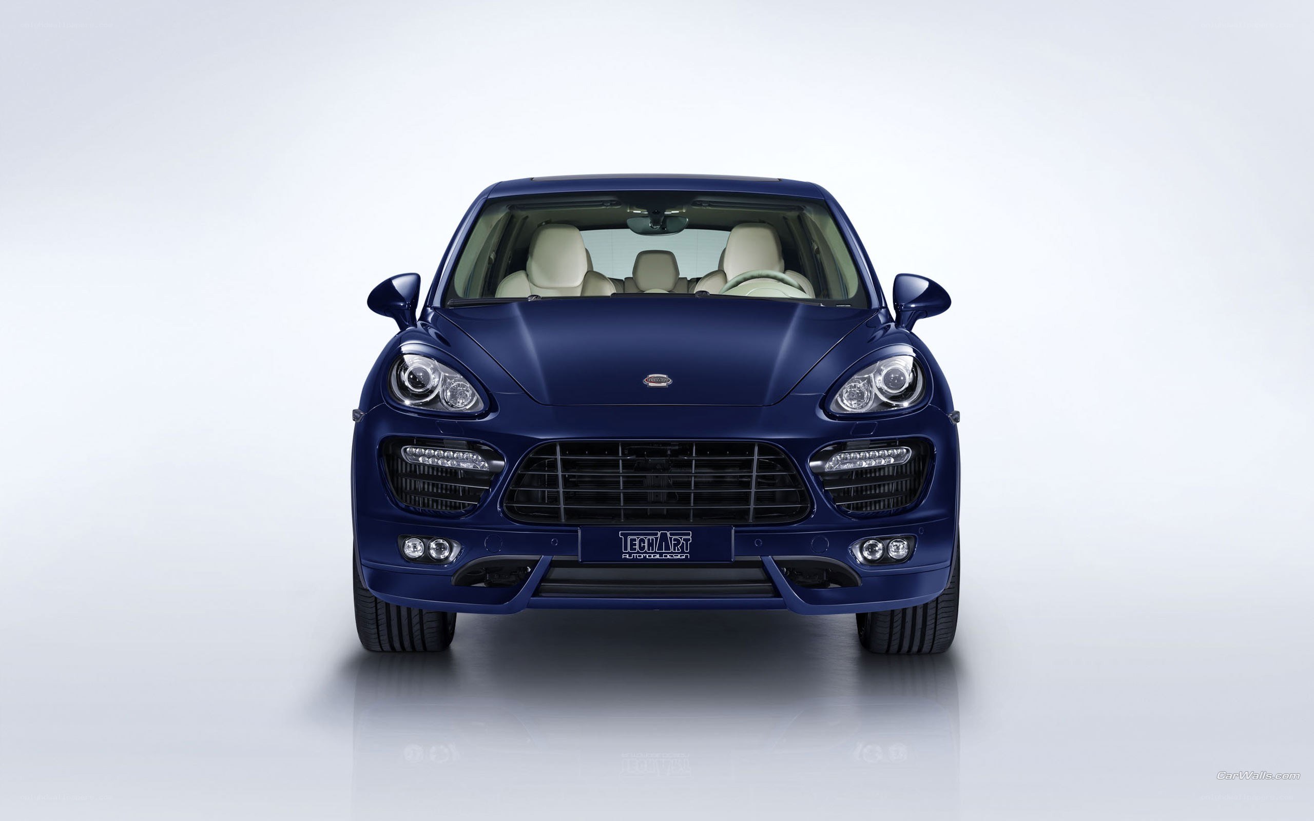blue modified porsche cayenne