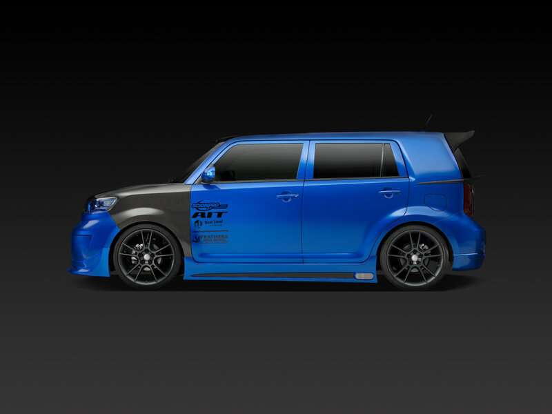 blue modified scion xB