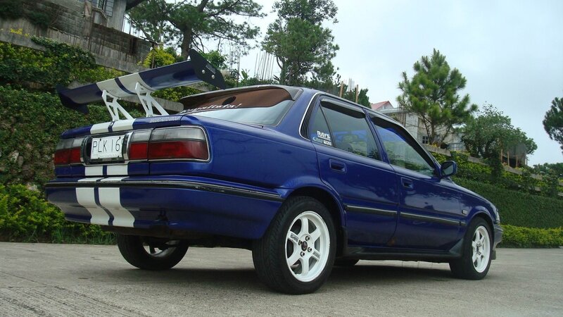 Blue Modified Sedan — Calm, Morning