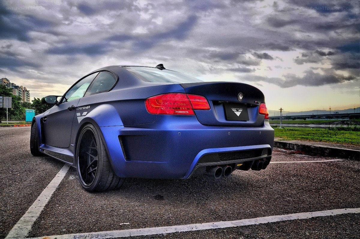 blue modified sports car