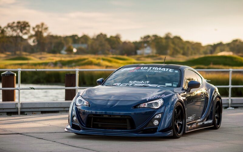 Blue Modified Sports Car — Calm