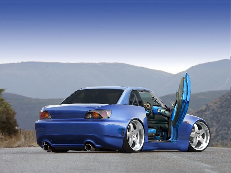 Blue Modified Sports Car — Serene