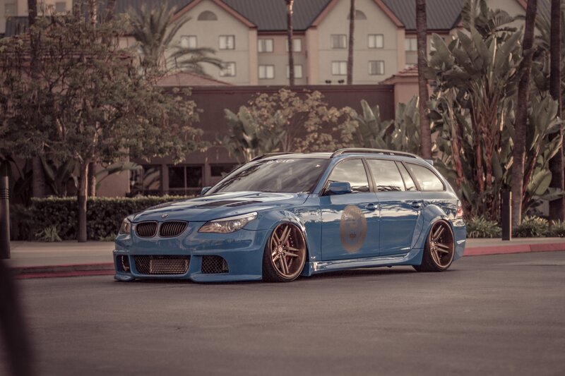 Blue Modified Station Wagon