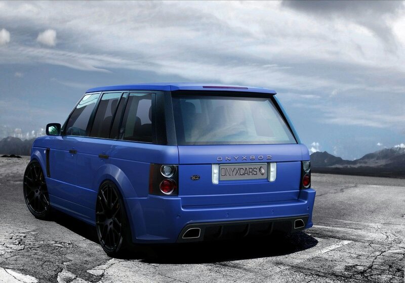 Blue Modified SUV — Dramatic