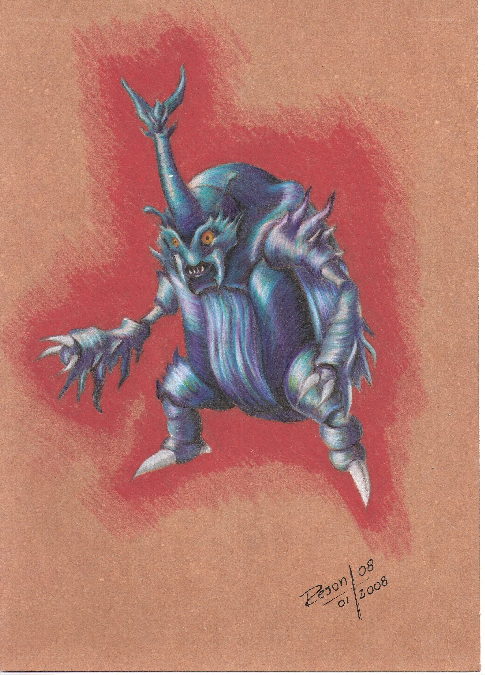 blue monster creature