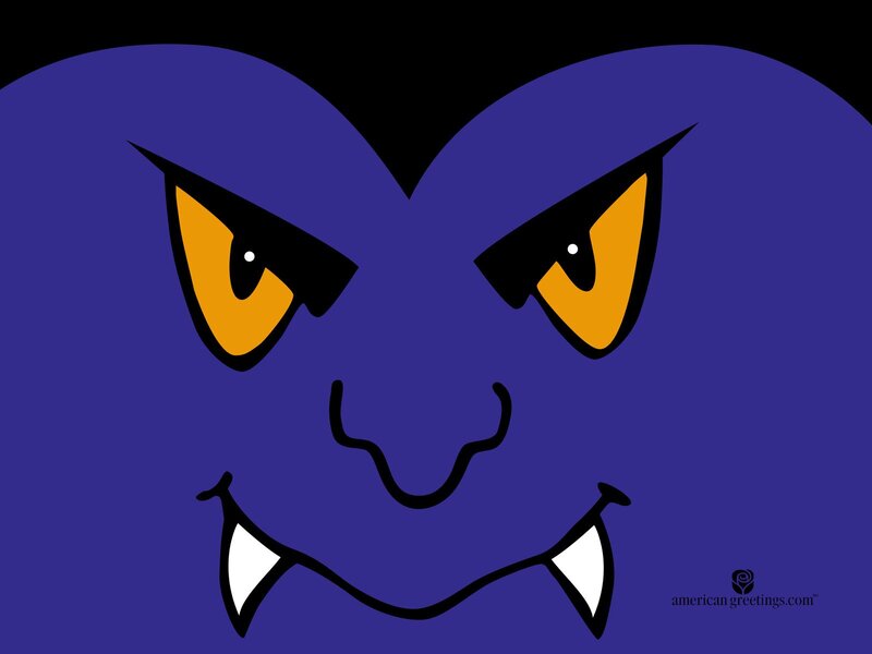 Blue Monster Face