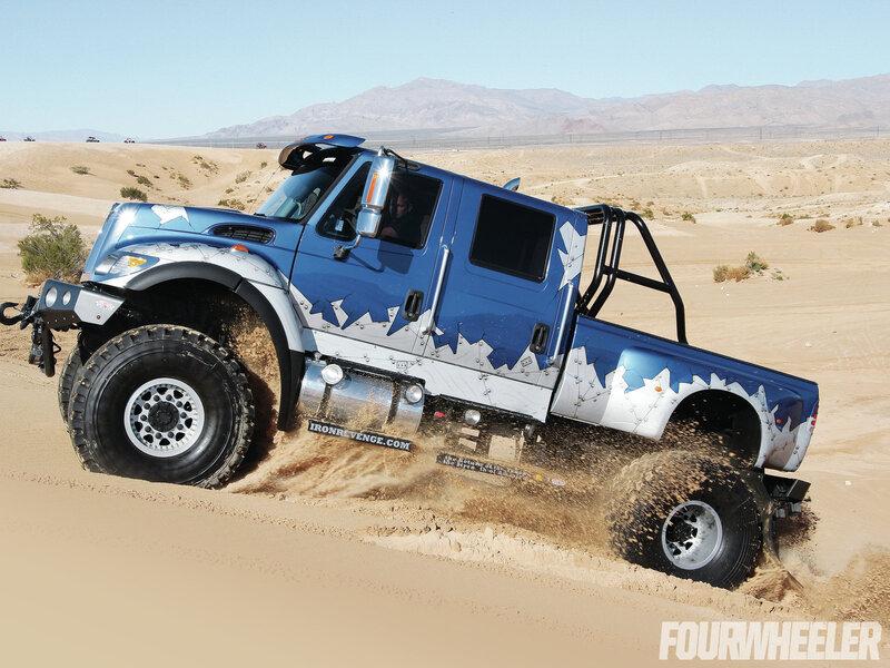 Blue Monster Truck — Dramatic