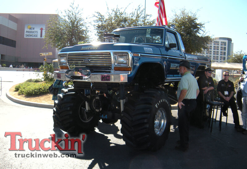 Blue Monster Truck — Outdoor, Afternoon, Photograph