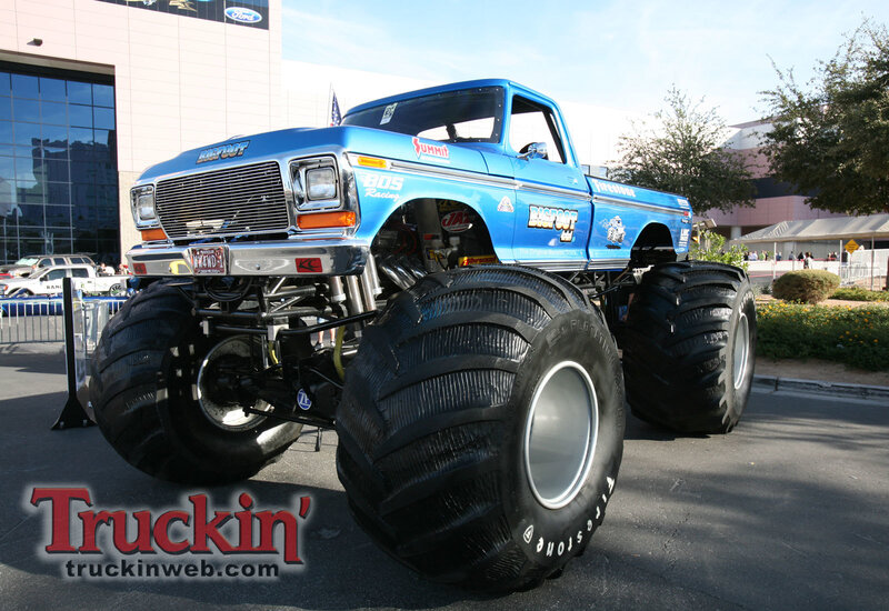 Blue Monster Truck — Outdoor, Afternoon