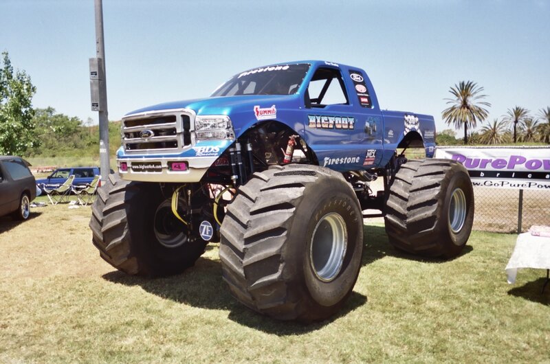 Blue Monster Truck — Outdoor