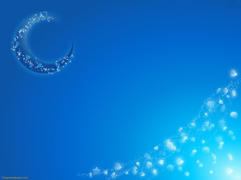 blue moon and stars wallpaper