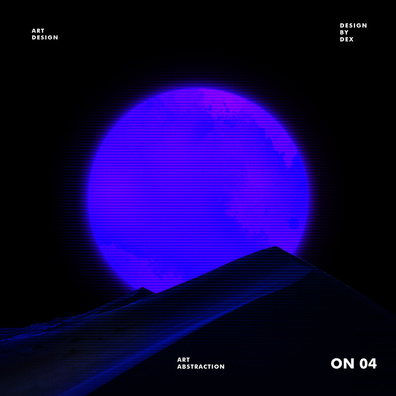 Blue Moon over Mountains — Dramatic