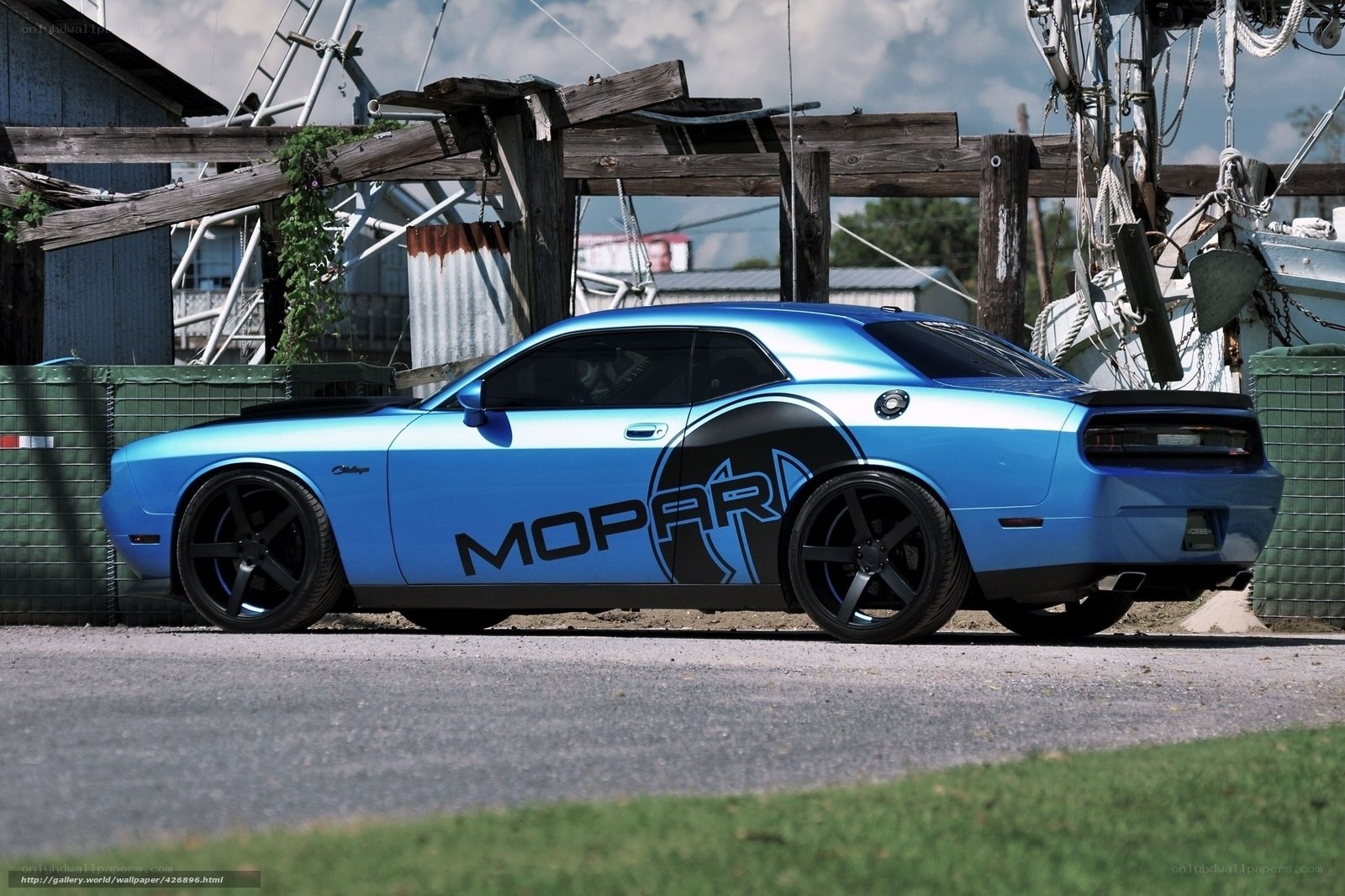 Blue Mopar Dodge Challenger