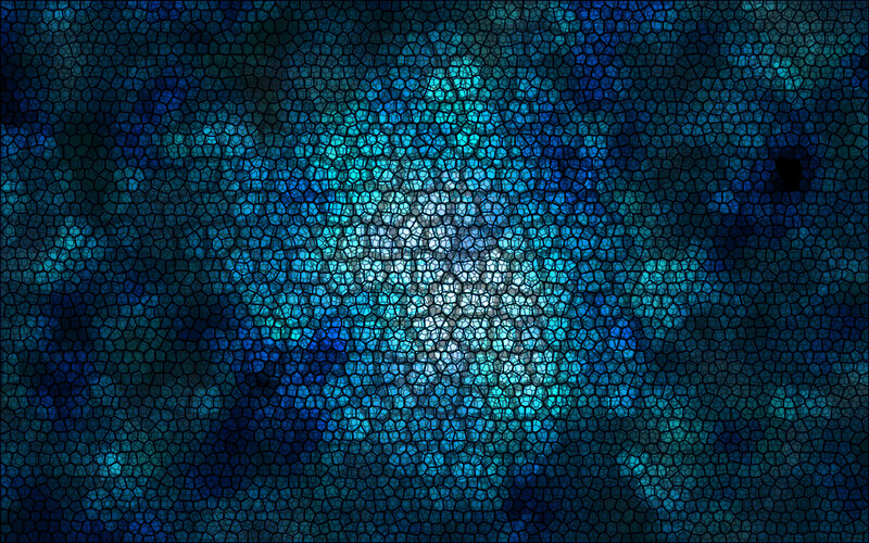 blue mosaic abstract pattern