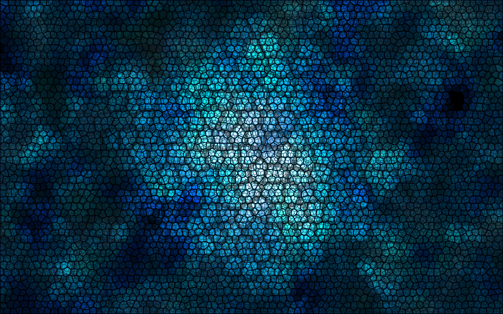 blue mosaic abstract pattern